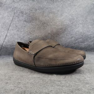 FitFlop Shoes Men 13 Loafer Slip On Comfort Classic Toning Leather Walking Brown